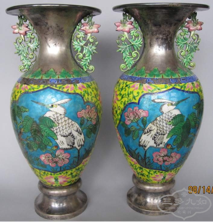 Chinese enamel silver vases.jpg
