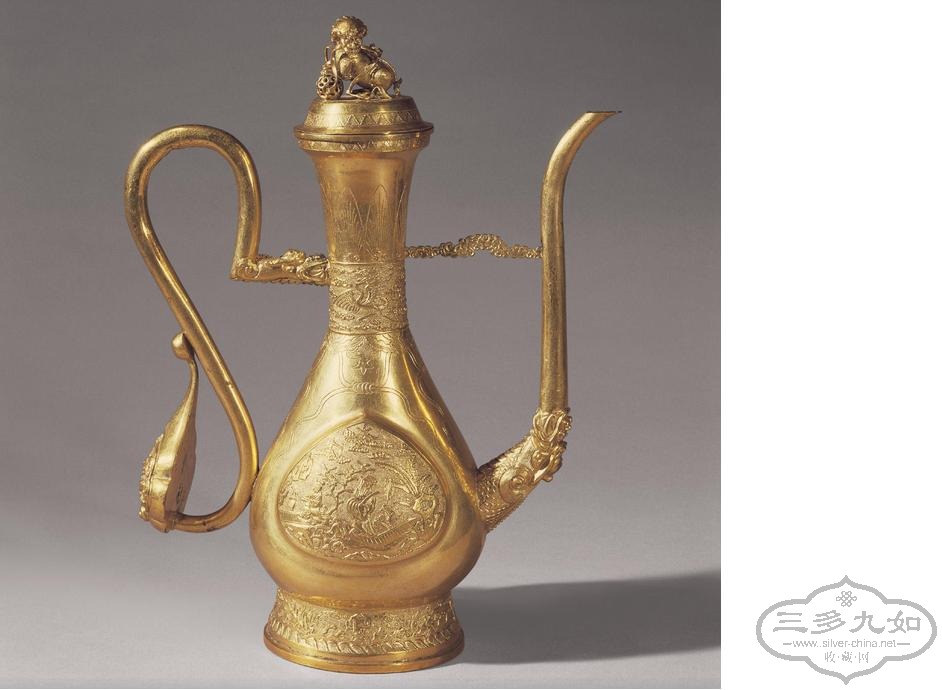 Sotheby\'s 2005 16th century gilt copper ewer.JPG