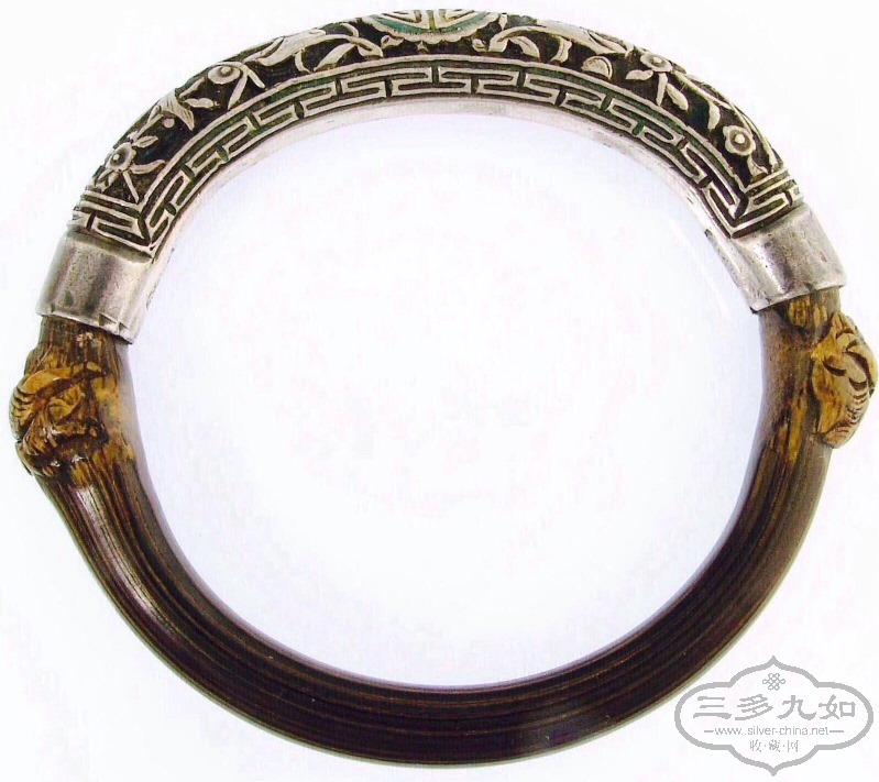 Chinese silver bamboo bangle3.JPG